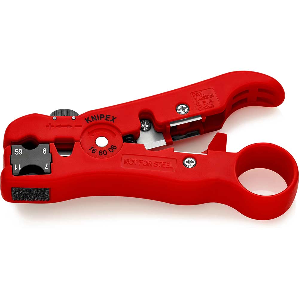 Knipex 16 60 Wire Stripper For Coax and Data Cables | Wire Strippers