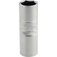 Draper 1/2" Drive Satin Chrome Hexagon Spark Plug Socket
