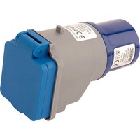Draper 230v 16A to 13A Moulded Adaptor