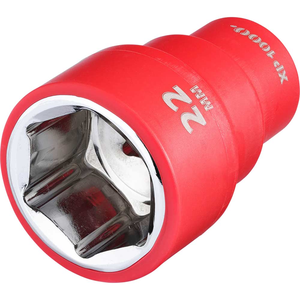 Draper Xp1000 3/8" Drive Vde Insulated Hexagon Socket 3/8" 22Mm Size 3