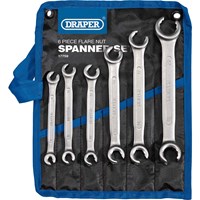 Draper 6 Piece Flare Nut Spanner Set Draper 6 Piece Flare Nut Spanner Set
