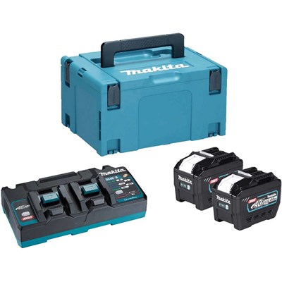 Makita 1910A1-7 40v Max XGT Cordless 2 Battery 8ah and 110v Charger Kit