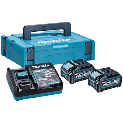 Makita 191K01-6 40v Max XGT Cordless 2 Battery 4ah and Charger Kit
