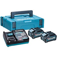 Makita 191K01-6 40v Max XGT Cordless 2 Battery 4ah and Charger Kit Makita 191K01-6 40v Max XGT Cordless 2 Battery 4ah and Charger Kit