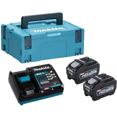 Makita 191V42-8 40v Max XGT Cordless 2 Battery 5ah and Charger Kit