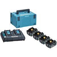 Makita Power Source Kit 4 x 18v Batteries 5ah and Charger Makita Power Source Kit 4 x 18v Batteries 5ah and Charger