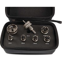 Starrett KSM07001 7 Piece TCT Stainless Steel Hole Saw Set Starrett KSM07001 7 Piece TCT Stainless Steel Hole Saw Set