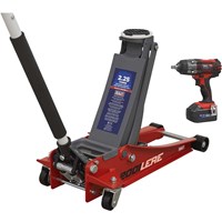Sealey 2.2 Tonne Trolley Jack and 18v Cordless Impact Wrench Combo Kit