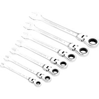 Draper 7 Piece Hi Torq Flexible Ratchet Combination Spanner Set Draper 7 Piece Hi Torq Flexible Ratchet Combination Spanner Set