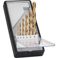 Bosch Robust Line 6 Piece HSS-TiN Drill Bit Set Bosch Robust Line 6 Piece HSS-TiN Drill Bit Set