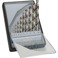 Bosch Robust Line 10 Piece HSS-G Drill Bit Set