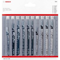 Bosch 10 Piece Wood Cutting Jigsaw Blade Set Bosch 10 Piece Wood Cutting Jigsaw Blade Set