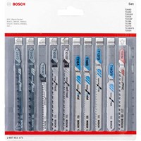 Bosch 10 Piece Multi Purpose Jigsaw Blade set Bosch 10 Piece Multi Purpose Jigsaw Blade set