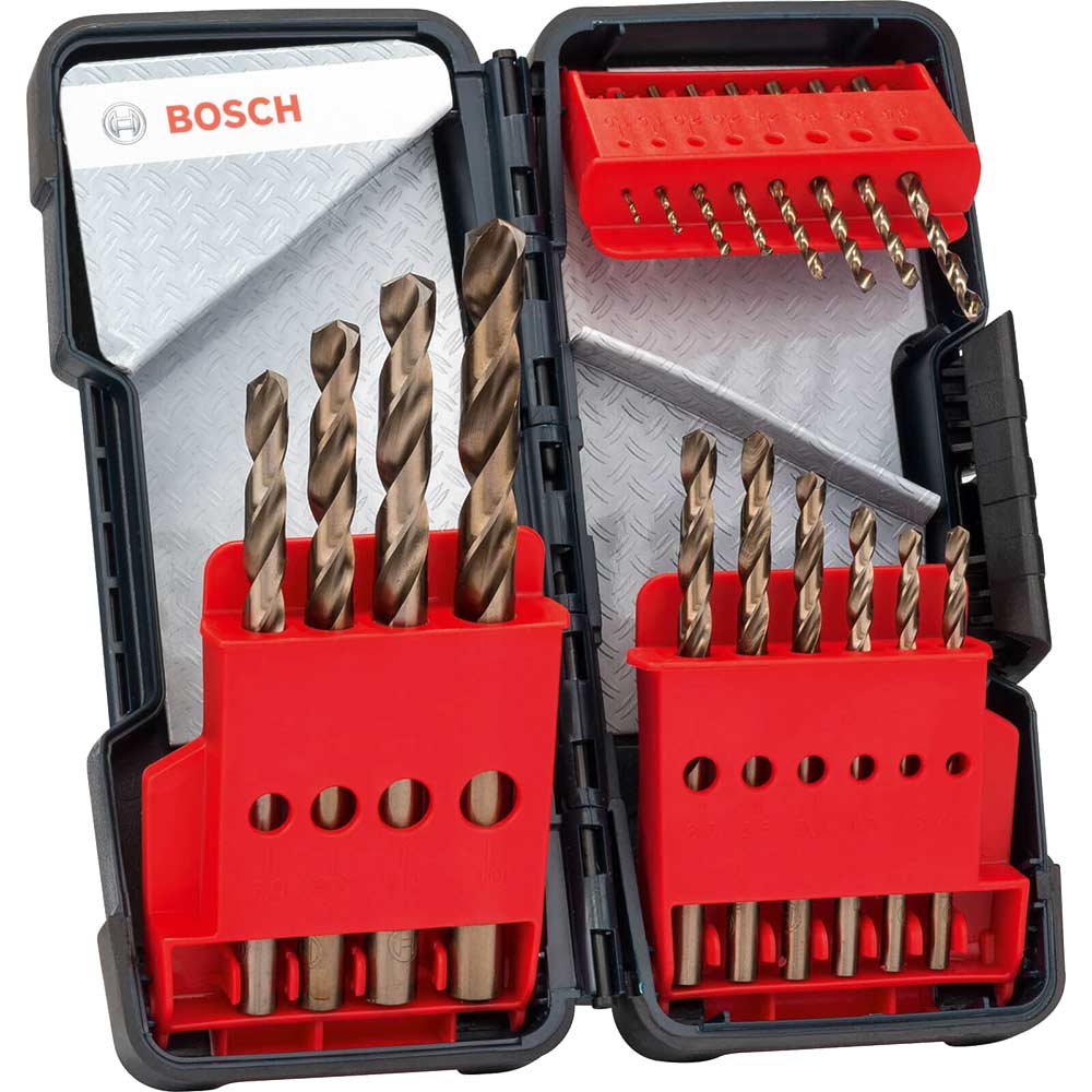 Bosch 18 Piece HSSCo Drill Bit Set HSS Drill Bits