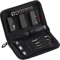 Bosch 38 Piece Ratchet Screwdriver Bit Socket and Hex Key Set Bosch 38 Piece Ratchet Screwdriver Bit Socket and Hex Key Set