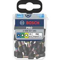 Bosch Pro 25 Piece Impact Phillips / Pozi / Torx Screwdriver Bit Pocket Set Bosch Pro 25 Piece Impact Phillips / Pozi / Torx Screwdriver Bit Pocket Set