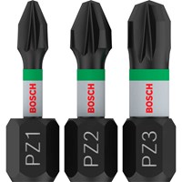 Bosch 3 Piece Impact Control Torsion Pozi Screwdriver Bits Bosch 3 Piece Impact Control Torsion Pozi Screwdriver Bits