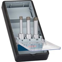 Bosch 3 Piece Dry Diamond Drill Bit Set