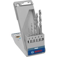 Bosch 5 Piece Hex Shank Brad Point Wood Drill Bit Set