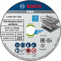 Bosch Expert 76mm Inox Cutting Disc for GWS 12V-76 Pack of 5 Bosch Expert 76mm Inox Cutting Disc for GWS 12V-76 Pack of 5