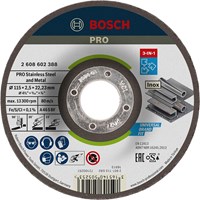 Bosch Depressed Centre 3 in 1 Cutting Grinding Finishing Disc  Bosch Depressed Centre 3 in 1 Cutting Grinding Finishing Disc