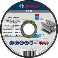 Bosch PRO Rapido Stainless Inox Flat Angle Grinder Fast Cutting Disc  Bosch PRO Rapido Stainless Inox Flat Angle Grinder Fast Cutting Disc