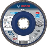 Bosch X Lock Zirconium Abrasive Straight Flap Disc Bosch X Lock Zirconium Abrasive Straight Flap Disc