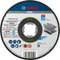 Bosch X Lock Inox Flat Thin Metal Fast Cutting Disc Bosch X Lock Inox Flat Thin Metal Fast Cutting Disc