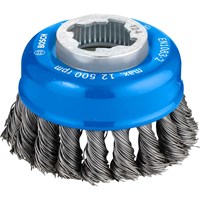 Bosch X Lock Steel Wire Cup Brush 0.5mm  Bosch X Lock Steel Wire Cup Brush 0.5mm