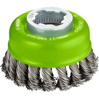 Bosch X Lock Knotted Stainless Steel Wire Cup Brush  Bosch X Lock Knotted Stainless Steel Wire Cup Brush