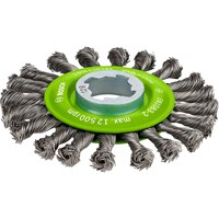 Bosch X Lock Stainless Steel Knotted Wire Wheel  Bosch X Lock Stainless Steel Knotted Wire Wheel