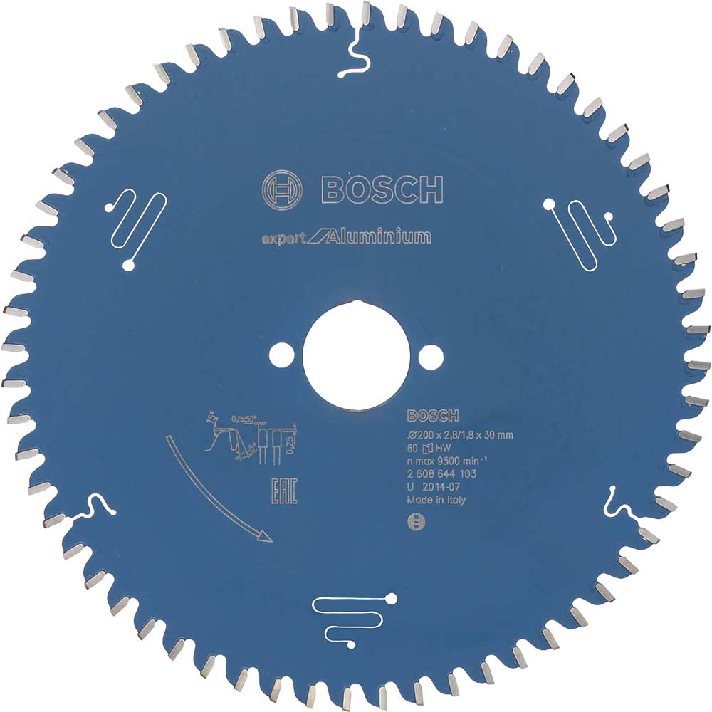 Bosch Professional Bosch Expert Aluminium Cutting Saw Blade 200Mm 60T 30Mm Medium