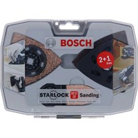Bosch 3 Piece Universal Starlock Oscillating Multi Tool Sanding Set  Bosch 3 Piece Universal Starlock Oscillating Multi Tool Sanding Set