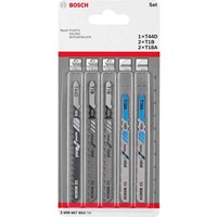 Bosch Expert Wood and Metal Cutting Jigsaw Blade Set Pack of 5 Bosch Expert Wood and Metal Cutting Jigsaw Blade Set Pack of 5