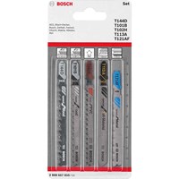 Bosch 5 Piece Jigsaw Blade Set for Wood Plastic Metal and Soft Materials Bosch 5 Piece Jigsaw Blade Set for Wood Plastic Metal and Soft Materials