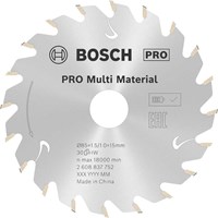 Bosch Standard Cordless Multi Material Cutting Circular Saw Blade Bosch Standard Cordless Multi Material Cutting Circular Saw Blade