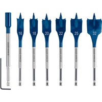 Bosch Expert 7 Piece Self Cut Speed Flat Spade Drill Bit Set