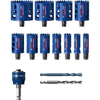 Bosch Expert 14 Piece Power Change Tough Material Universal Hole Saw Set Bosch Expert 14 Piece Power Change Tough Material Universal Hole Saw Set