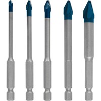 Bosch Expert 5 Piece HEX-9 Hard Ceramic 10x Longer Hard Ceramic Porcelain Tile Drill Bit Set Bosch Expert 5 Piece HEX-9 Hard Ceramic 10x Longer Hard Ceramic Porcelain Tile Drill Bit Set
