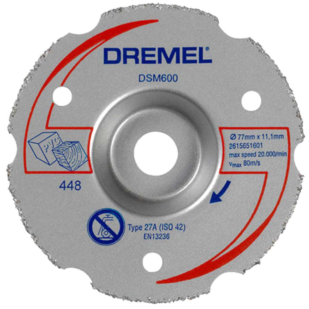 Dremel Dsm600 Multipurpose Flush Cutting Wheel For Dsm20 77Mm Pack Of Size 1