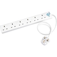 Draper 6 Socket Protected Extension Lead 240v