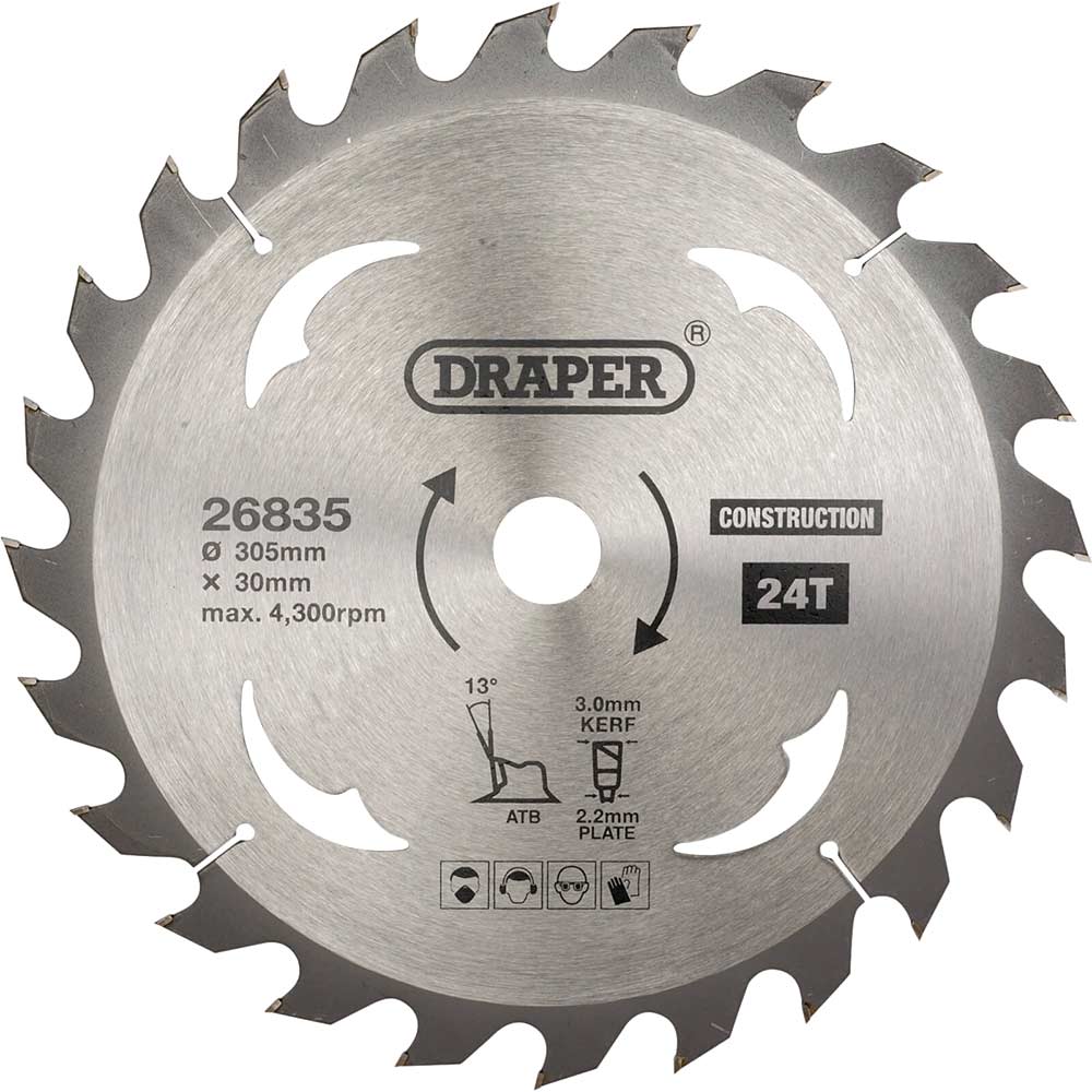 Draper Tct Construction Circular Saw Blade Size 24
