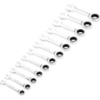 Draper Hi-Torq 12 Piece Stubby Ratchet Combination Spanner Set Draper Hi-Torq 12 Piece Stubby Ratchet Combination Spanner Set