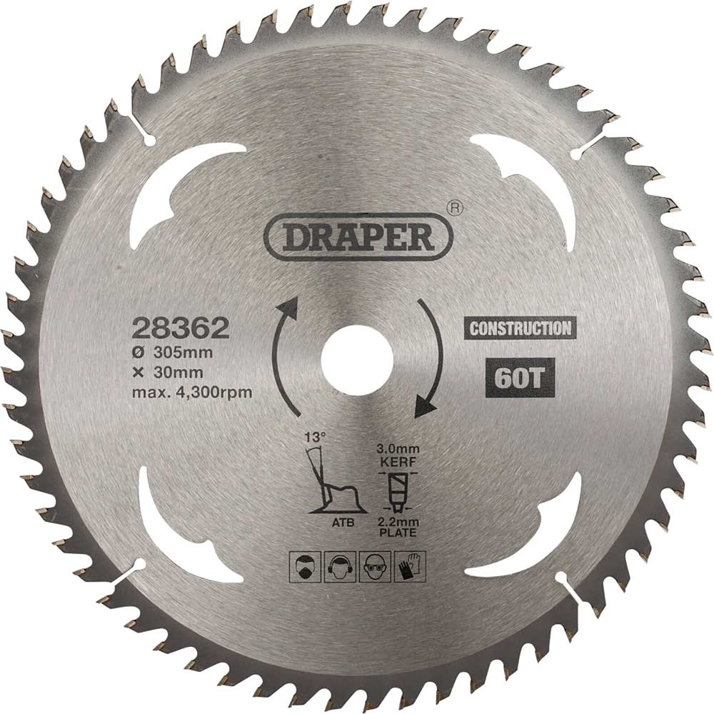 Draper Tct Construction Circular Saw Blade 1.030Kg