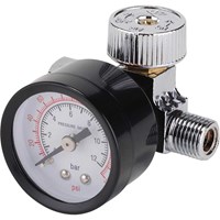 Draper 1/4" BSP On Gun Air Regulator and Gauge 180psi