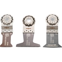 Fein 3 Piece Starlock Oscillating Multi Tool Wood E-Cut Cutting Set  Fein 3 Piece Starlock Oscillating Multi Tool Wood E-Cut Cutting Set