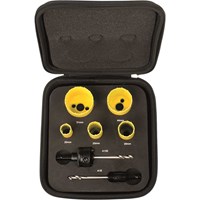 Starrett KDC05021 7 Piece Electricians Hole Saw Set Starrett KDC05021 7 Piece Electricians Hole Saw Set