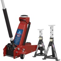Sealey 3000CXD Yankee Trolley Jack and Axle Stand Set Sealey 3000CXD Yankee Trolley Jack and Axle Stand Set