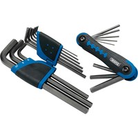 Draper 17 Piece Hexagon Allen Key Set Metric