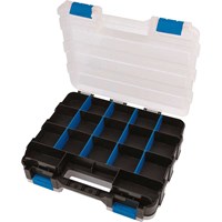 Draper 15 Compartment Double Sided Plastic Organiser Draper 15 Compartment Double Sided Plastic Organiser